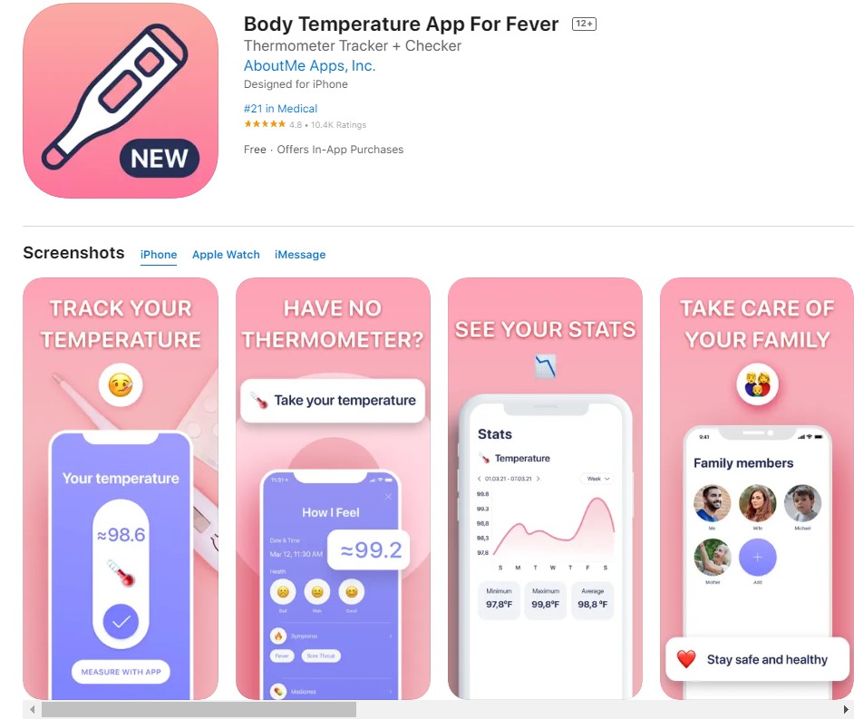 Body Temperature App For Fever