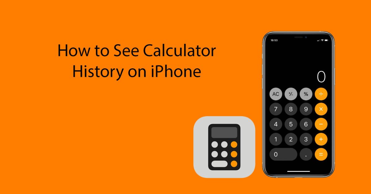 How to see calculator history on iPhone