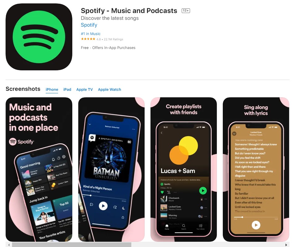 Spotify -Music and Podcasts