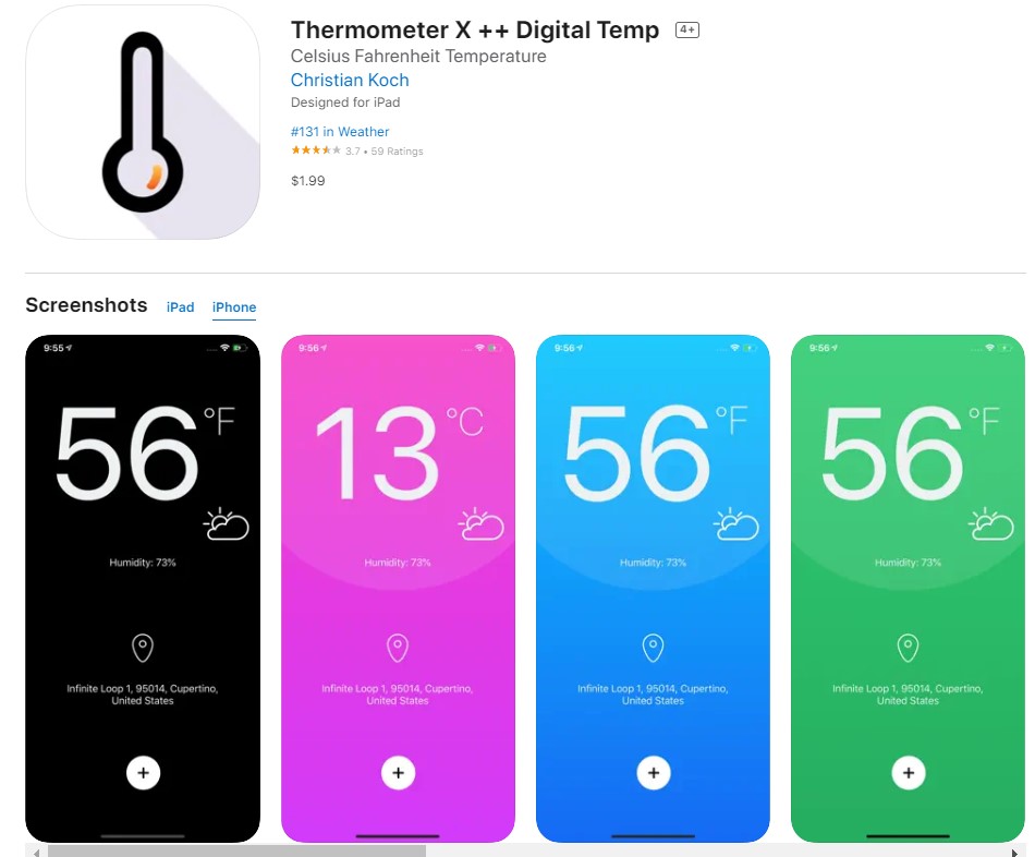 Thermometer X ++ Digital Temp