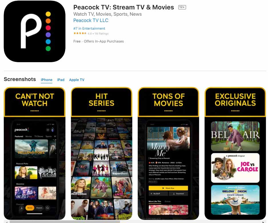 Peacock TV: Stream TV & Movies