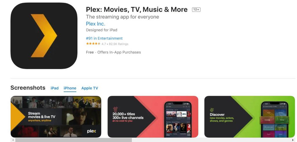 Plex: Movies, TV, Music & More